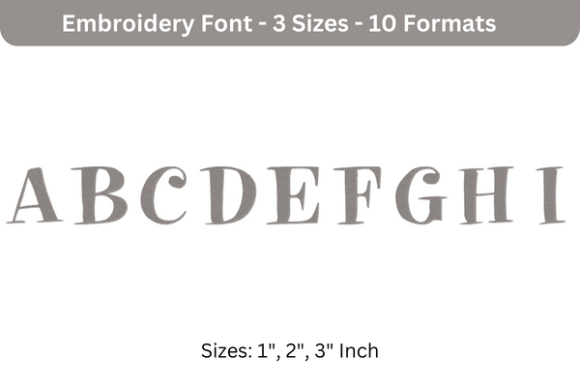 Pixie Font a to I
